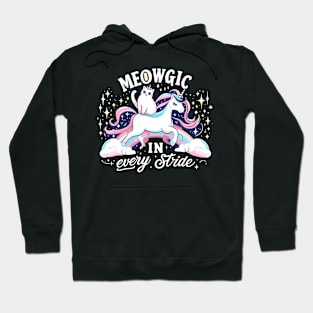 meowgic in every stride Hoodie